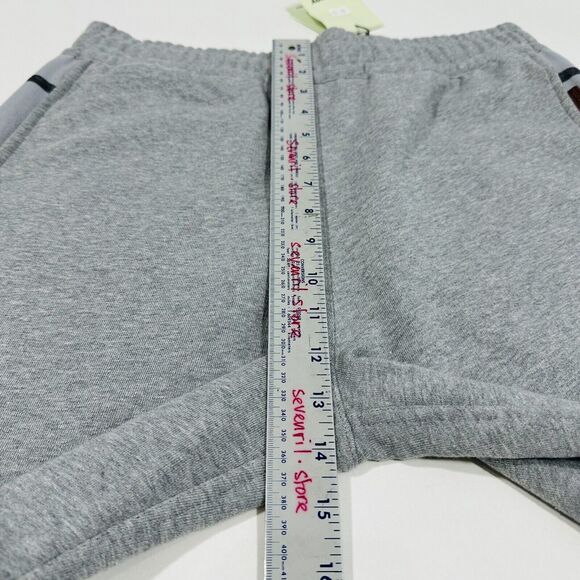 NWT Burberry Stephan Size L Pale Gray Melange Nova Check Jogger Sweatpants $800 - Picture 8 of 13